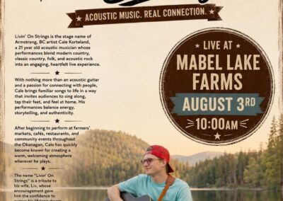 Livin’ on Strings – Aug 3