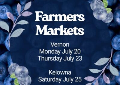 Farmers Markets – July 20-25
