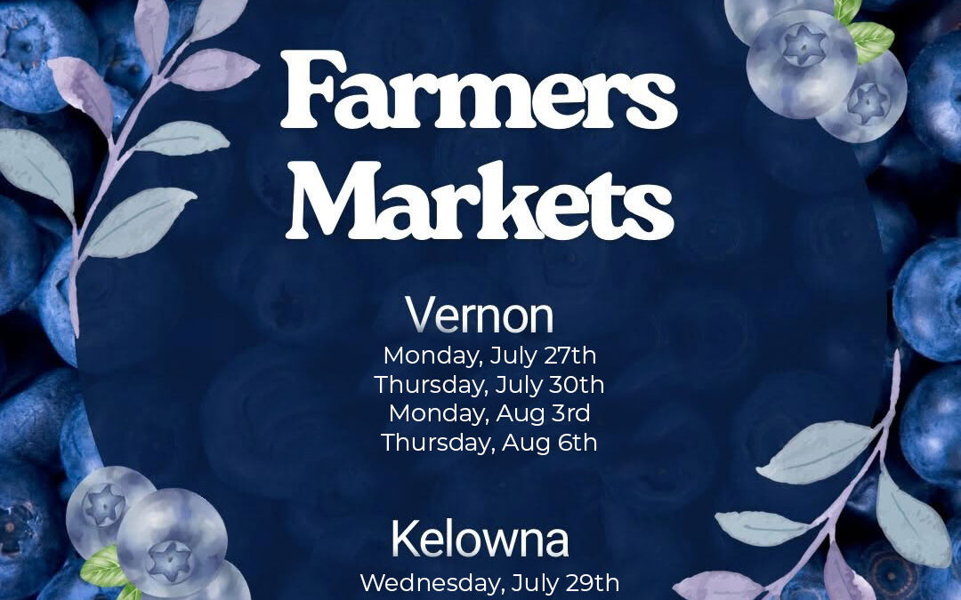 Farmers Markets – July 25-Aug 7
