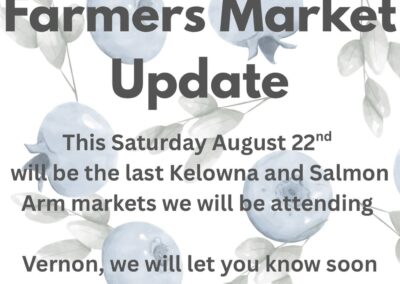 Farmers Market Update – August 20