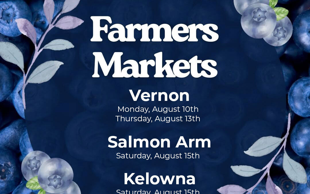 Farmers Markets – Aug 10-15